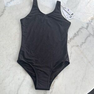 Black leakproof leotard by Knix